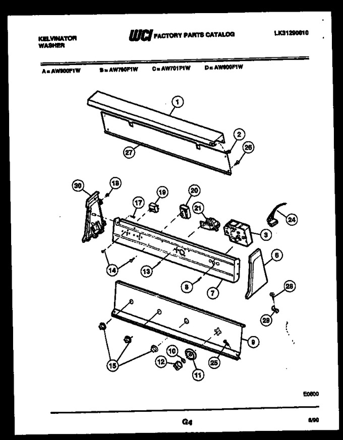 Diagram for AW900F1W