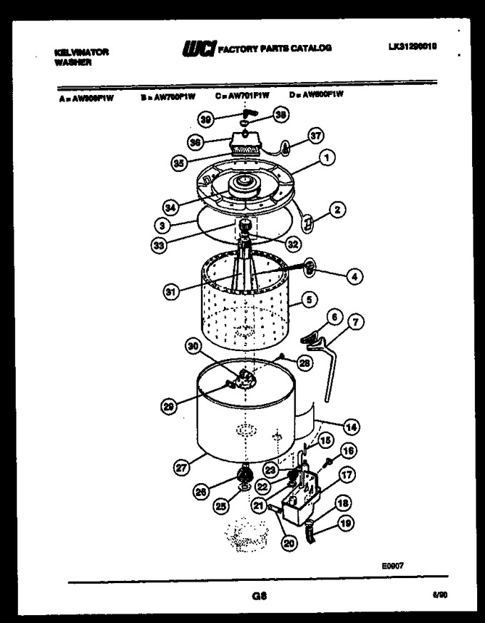 Diagram for AW900F1W