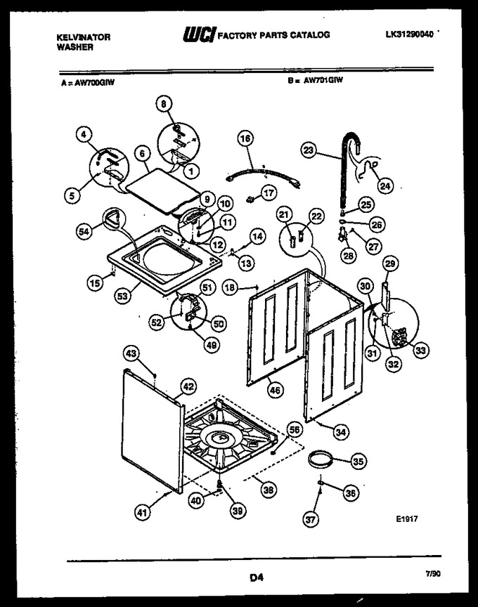 Diagram for AW700G1D