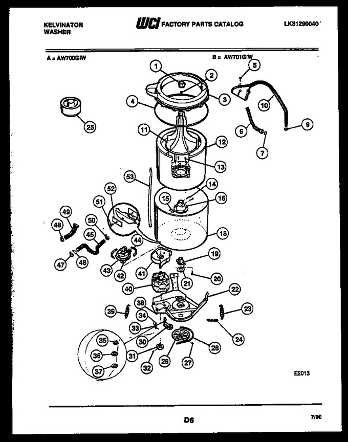 Diagram for AW701G1W