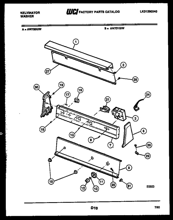 Diagram for AW700G1T