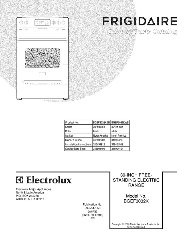 Diagram for BGEF3032KWB