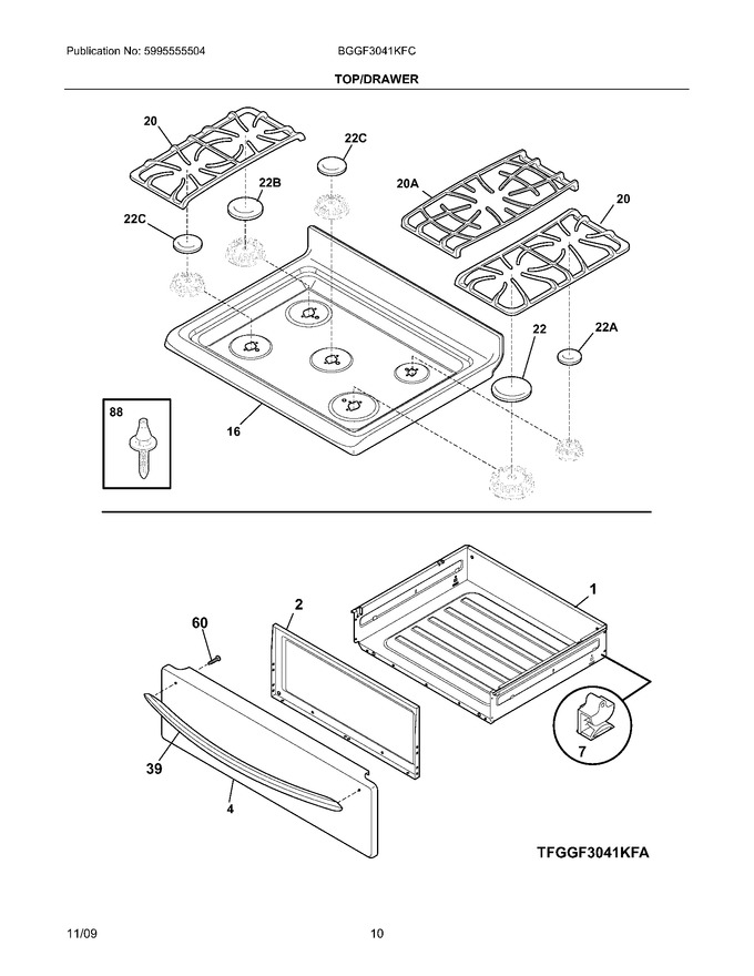 Diagram for BGGF3041KFC
