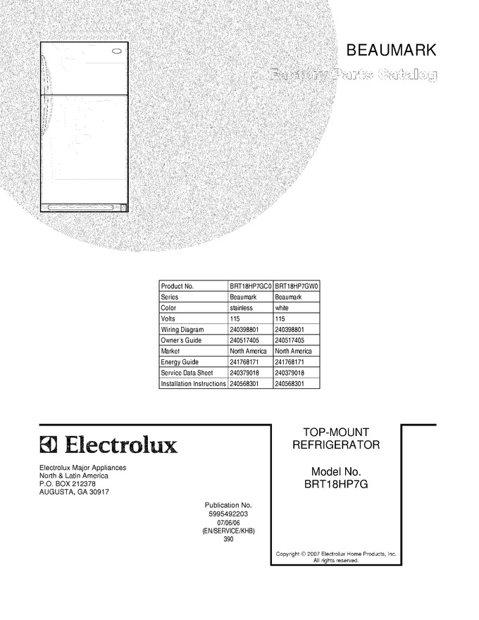 Diagram for BRT18HP7GC0