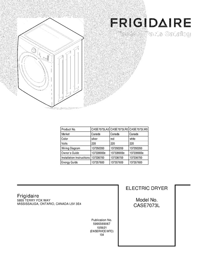 Diagram for CASE7073LW0