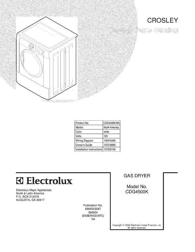 Diagram for CDG4500KW0