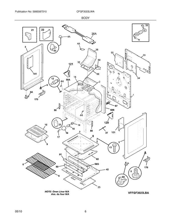Diagram for CFGF3023LWA