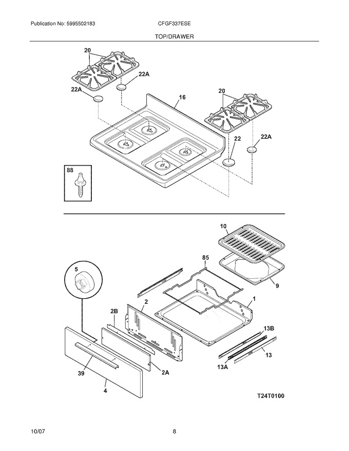 Diagram for CFGF337ESE