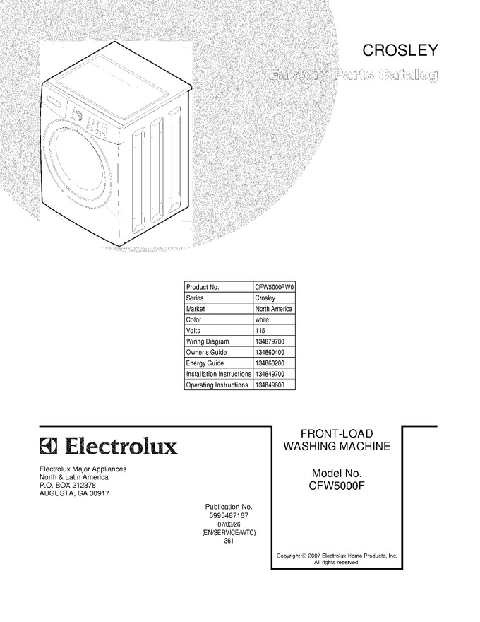 Diagram for CFW5000FW0
