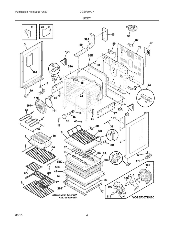 Diagram for CGEF3077KWC