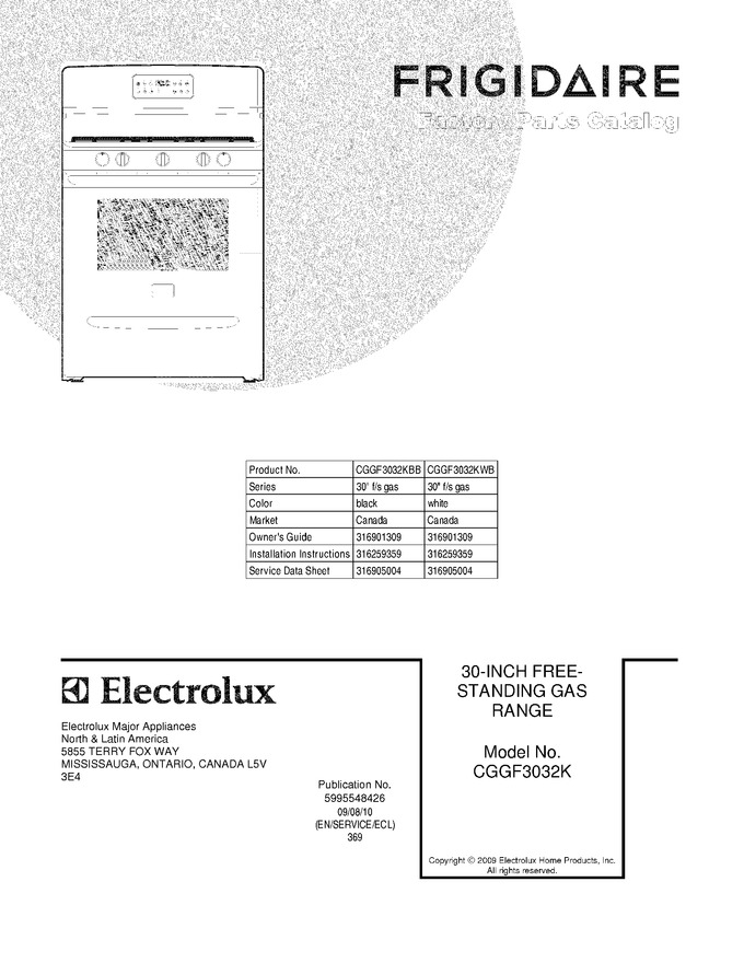 Diagram for CGGF3032KBB