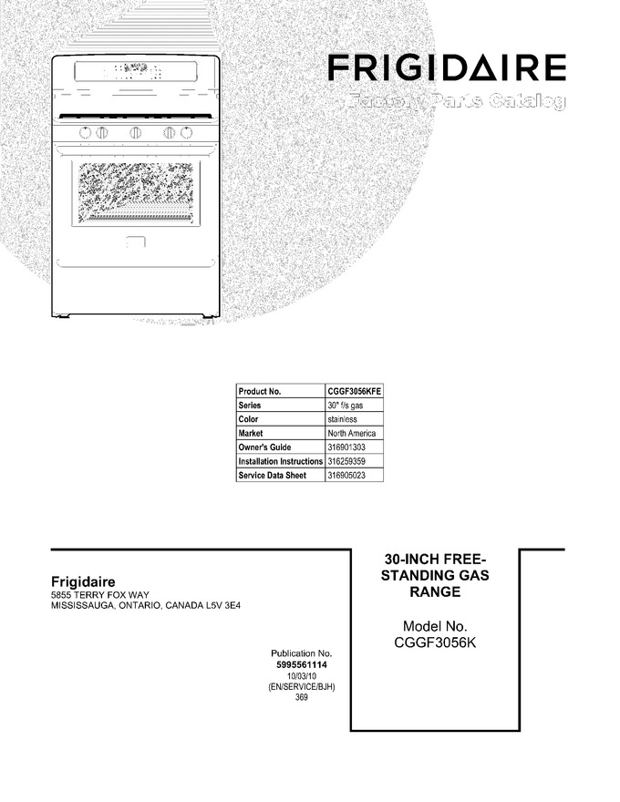 Diagram for CGGF3056KFE