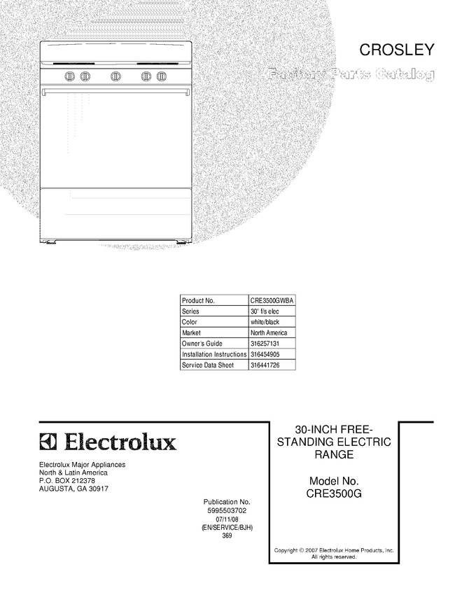 Diagram for CRE3500GWBA