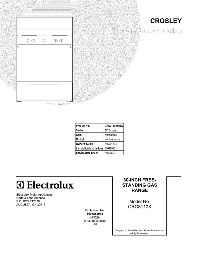 Diagram for CRG3110KWBA