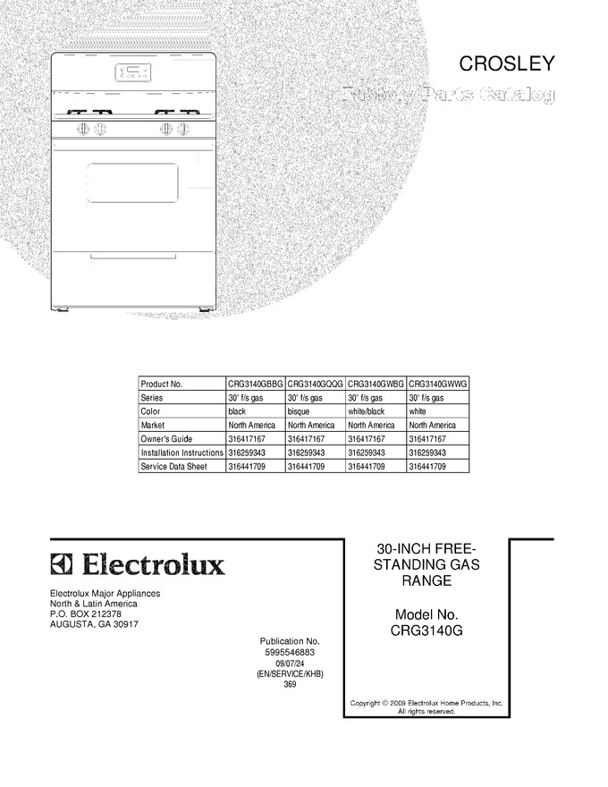 Diagram for CRG3140GWWG