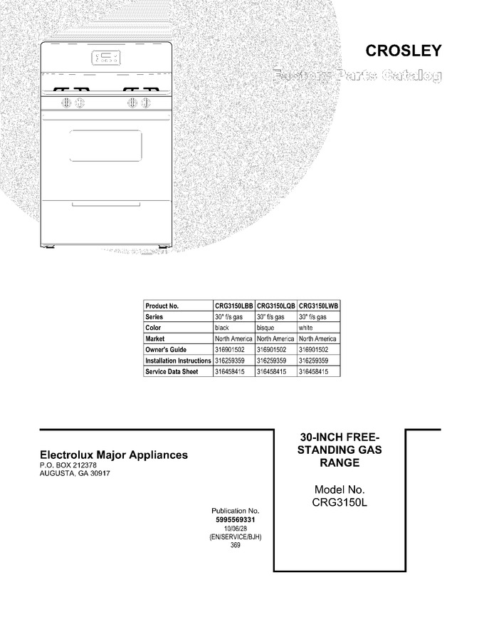 Diagram for CRG3150LBB