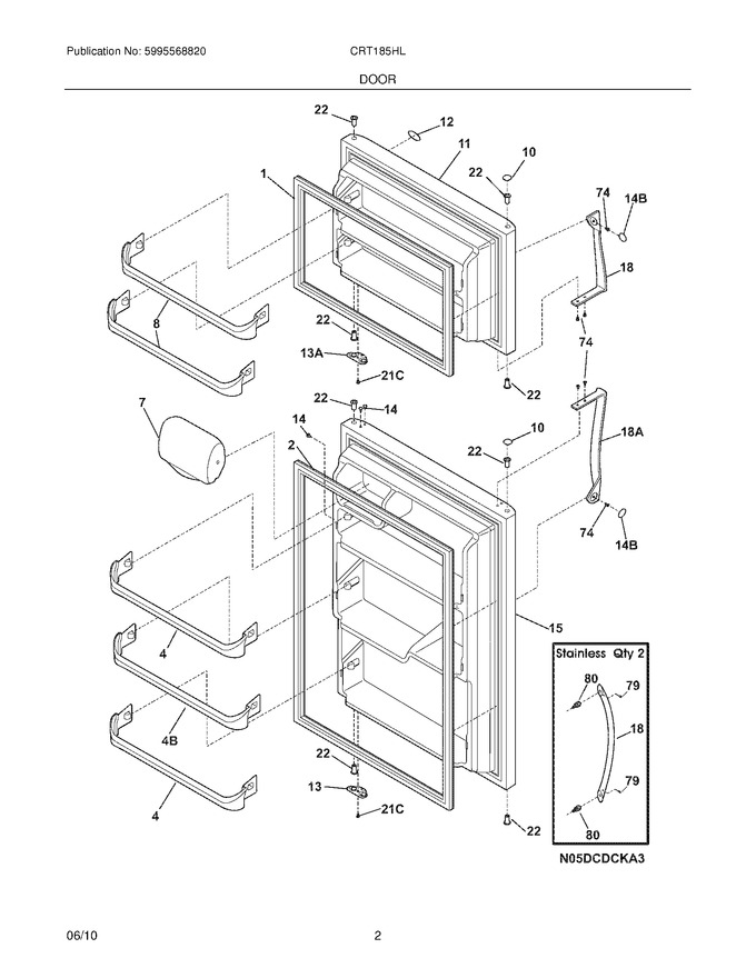 Diagram for CRT185HLW0