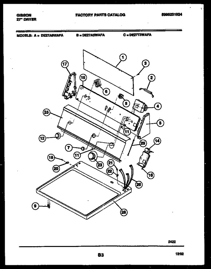 Diagram for DE27A5WAFA