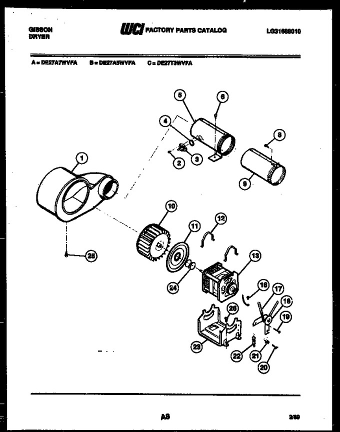 Diagram for DE27T3WVFA