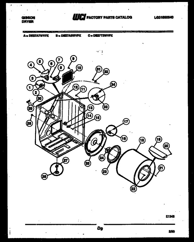 Diagram for DE27A7WVFX