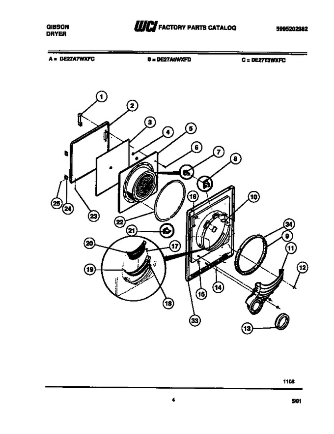 Diagram for DE27A7WXFC