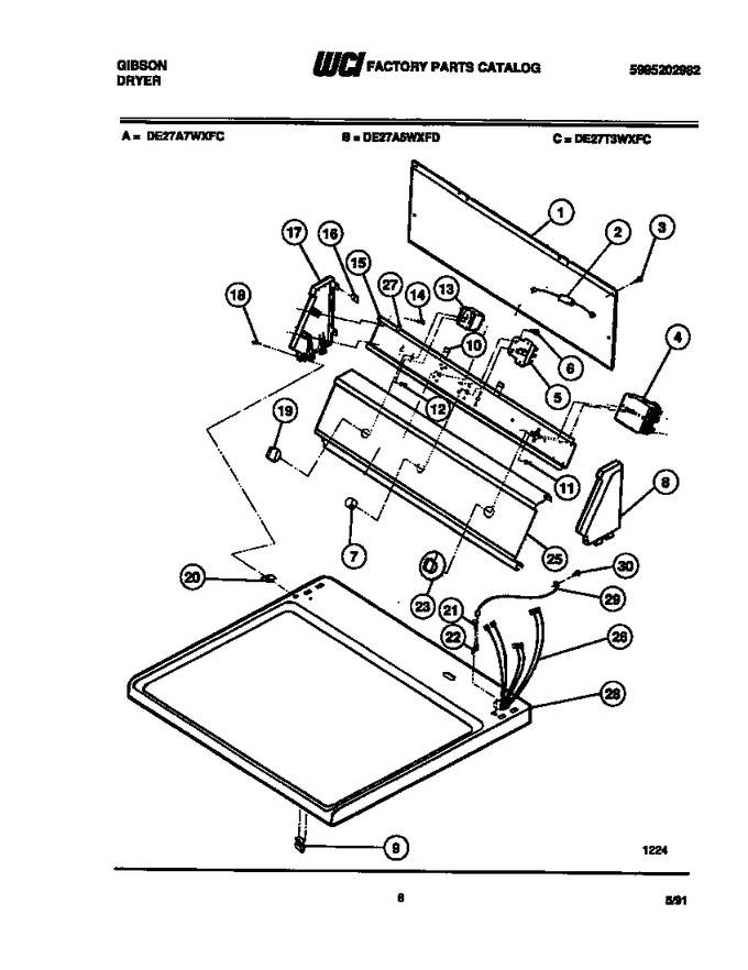 Diagram for DE27A7WXFC