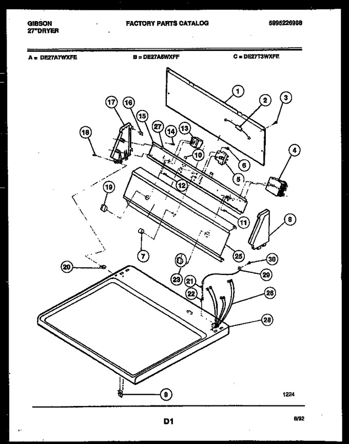 Diagram for DE27A7WXFE
