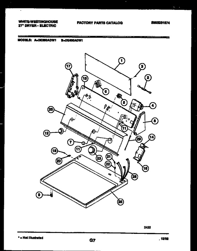 Diagram for DE650ADD1