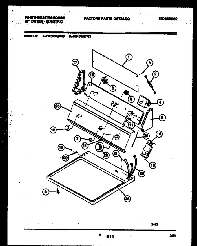 Diagram for DE400ADW3