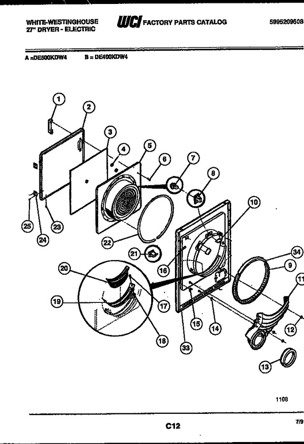 Diagram for DE500KDW4