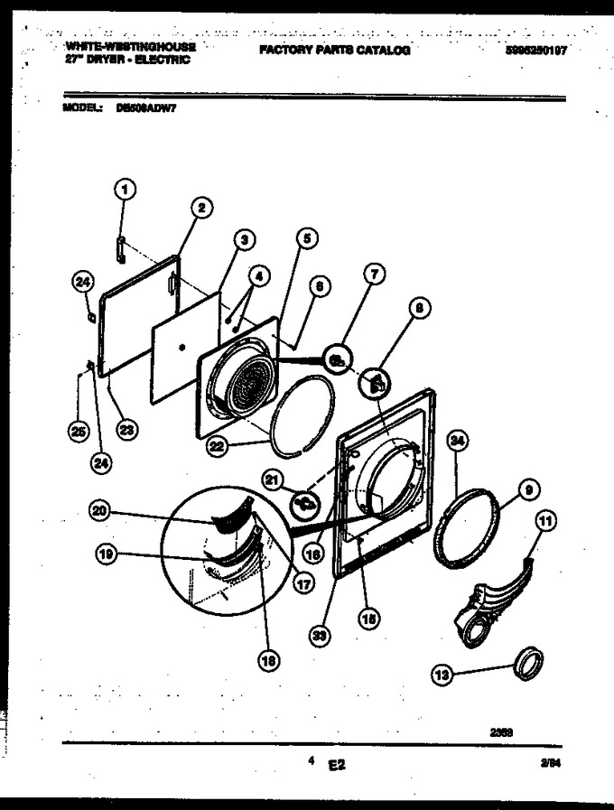 Diagram for DE500ADW7
