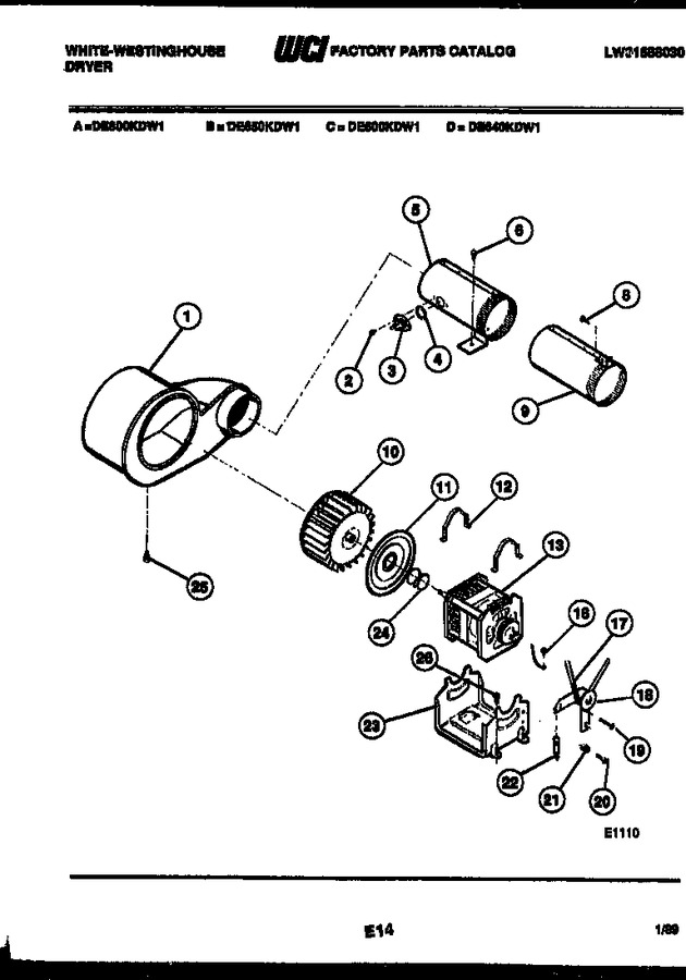 Diagram for DE800KDW1