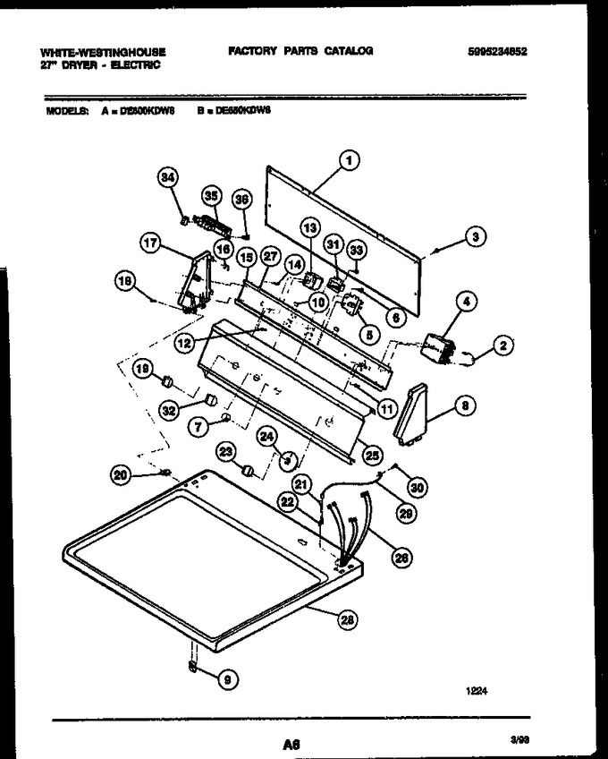 Diagram for DE800KDW6