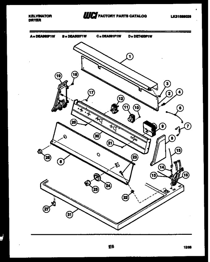 Diagram for DEA500F1T