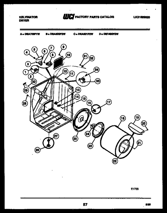 Diagram for DEA500F2W