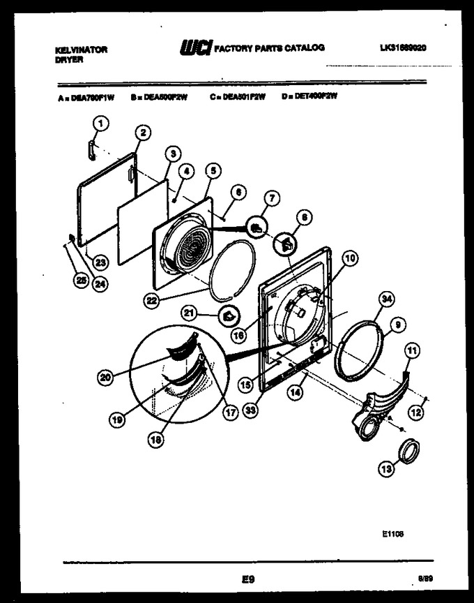 Diagram for DEA500F2W