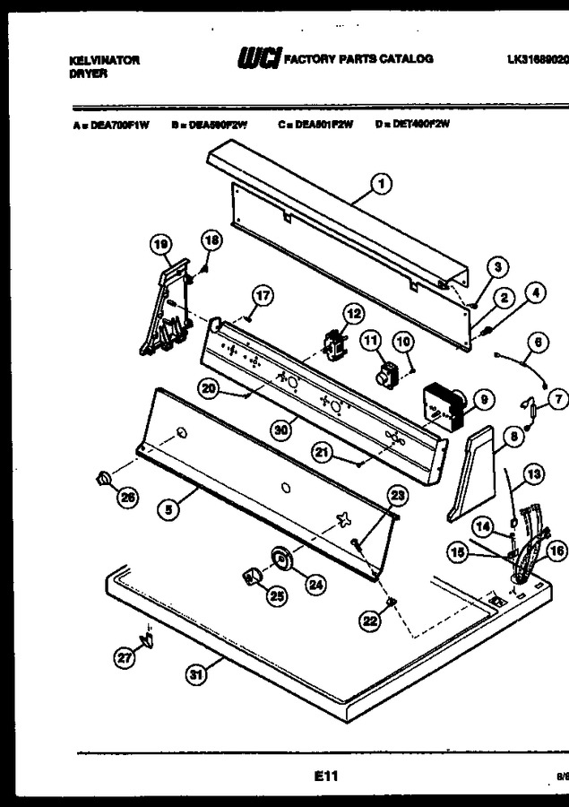 Diagram for DEA500F2W