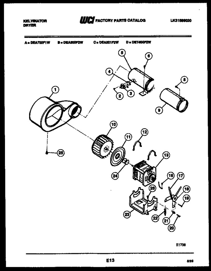 Diagram for DEA500F2W