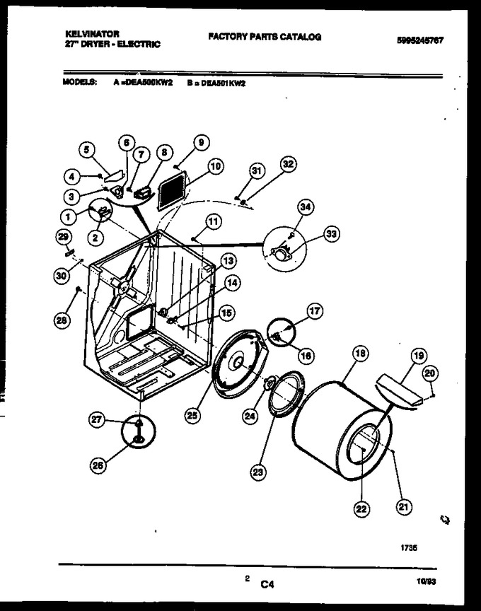 Diagram for DEA501KW2