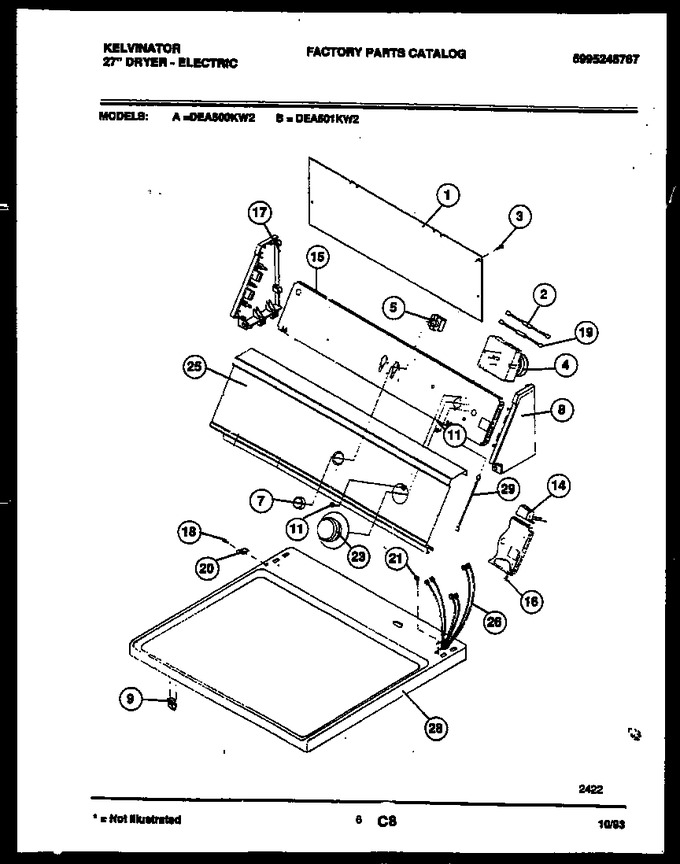 Diagram for DEA501KW2