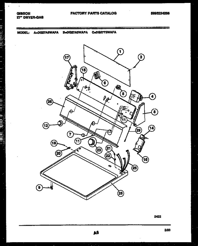 Diagram for DG27A8WAFA