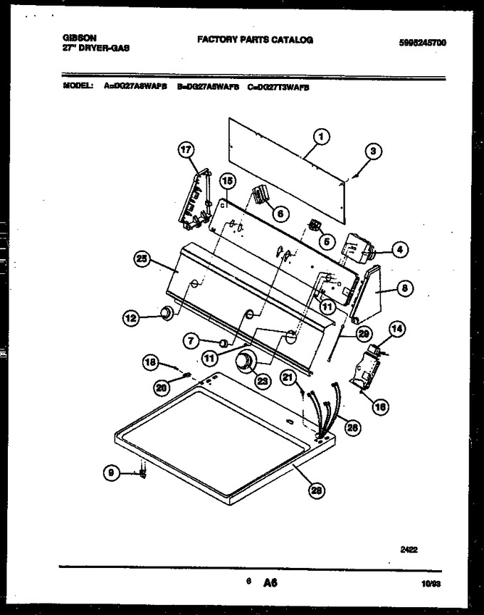 Diagram for DG27A8WAFB