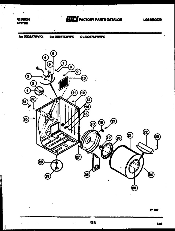 Diagram for DG27A7WVFX