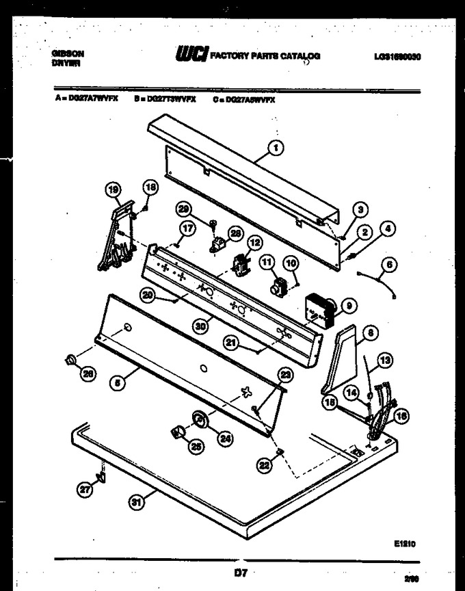 Diagram for DG27A7WVFX