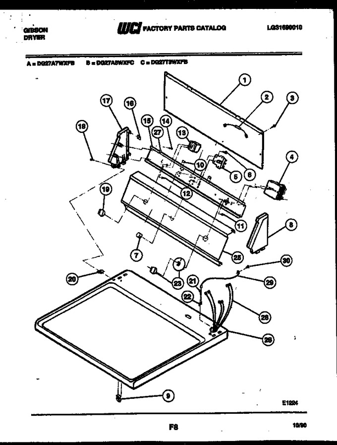 Diagram for DG27A5WXFC