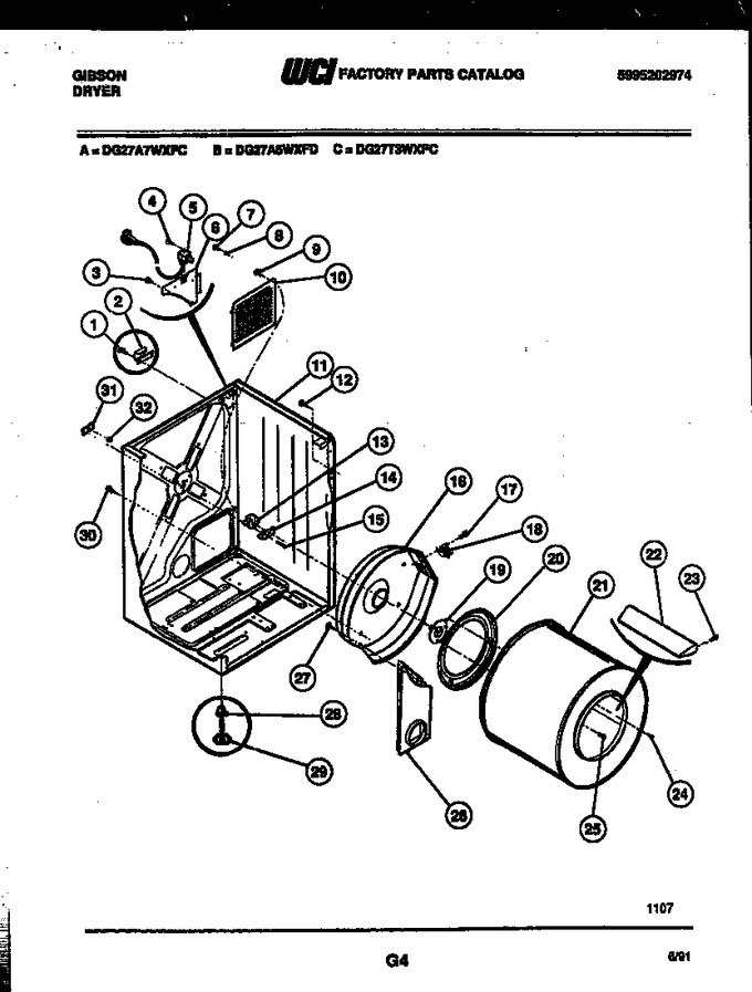 Diagram for DG27A5WXFD