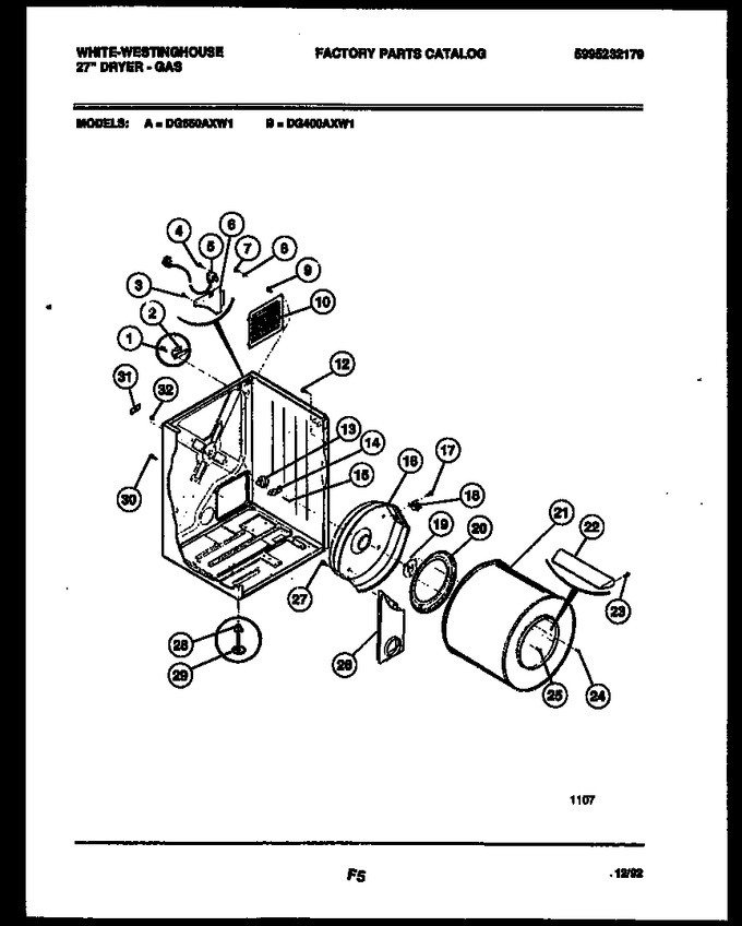 Diagram for DG400AXD1