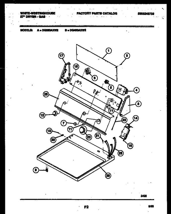 Diagram for DG400AXW2