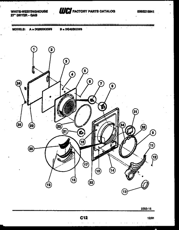 Diagram for DG400KXW5
