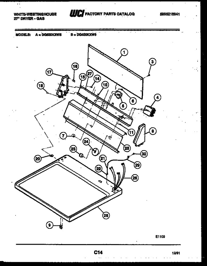 Diagram for DG400KXW5